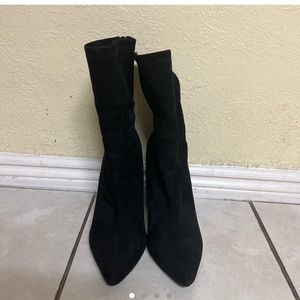 PUBLIC DESIRE Sock Heeled Booties